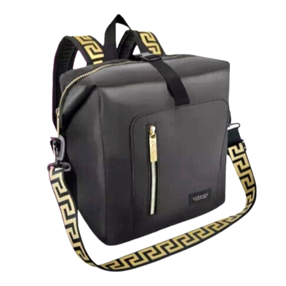 NWOT VERSACE parfums bag black gold Authentic